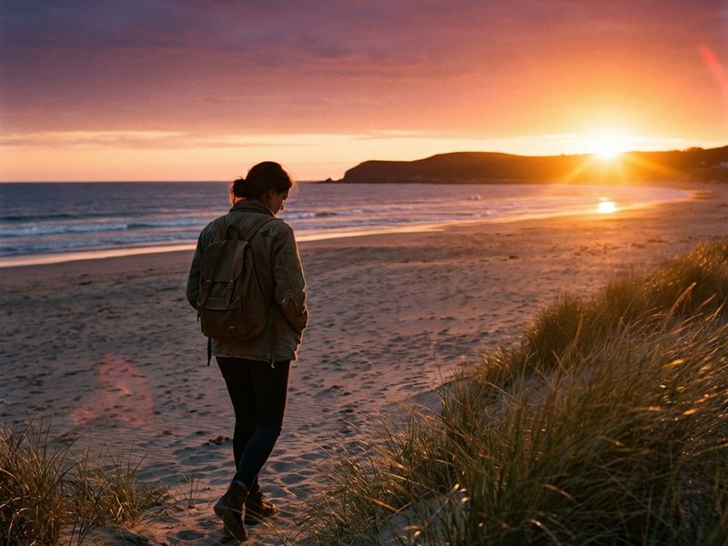 Person wandert in der Natur für neue Inspiration