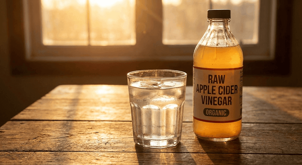 Vaso de vinagre de manzana