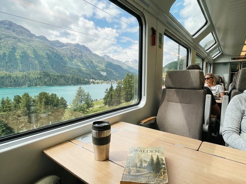 Blick aus dem Zugfenster