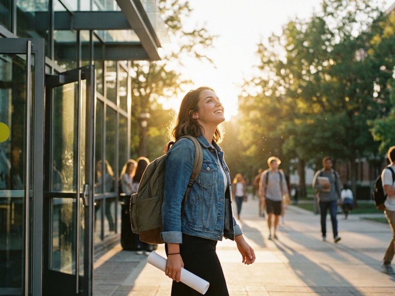 Personne soulagée après l'examen